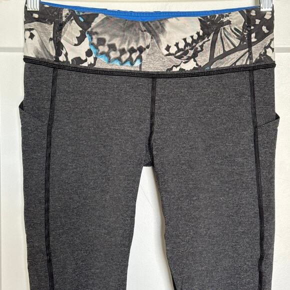 Lululemon Pace Rival Crop Leggings Size 6 Running Activewear EUC - Picture 7 of 10